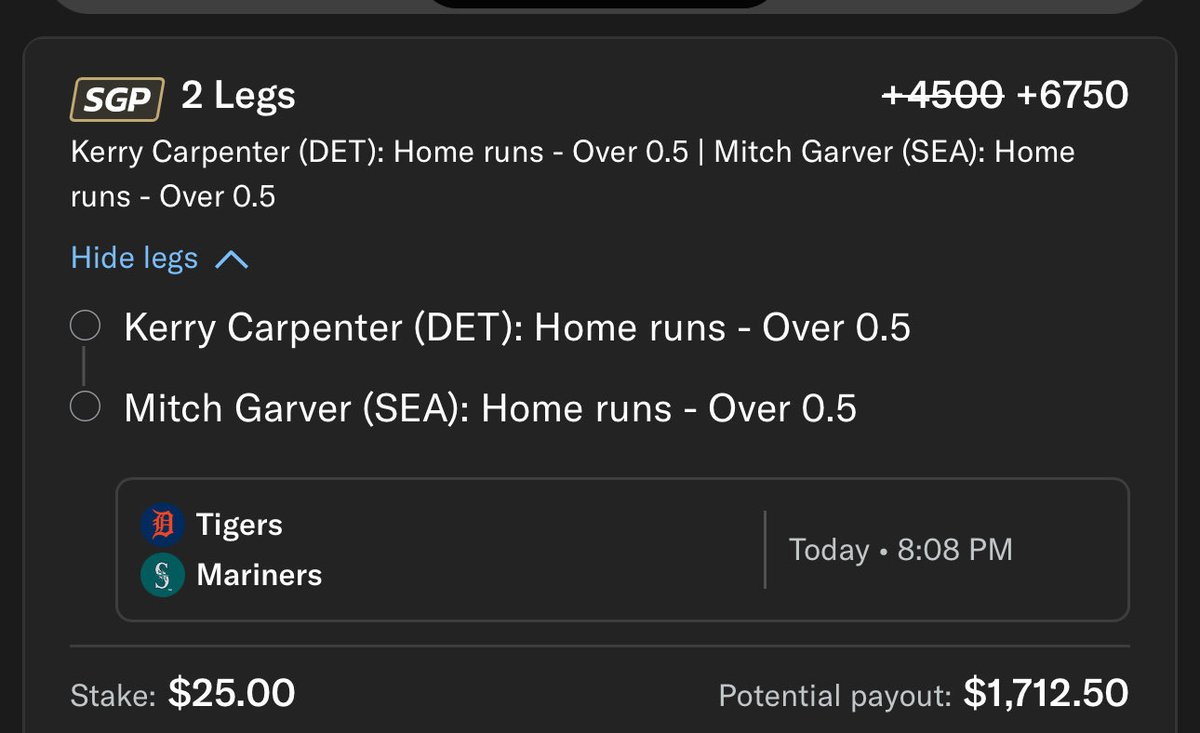 I also ran that 3 leg without Ding dong 🚶🏻‍♂️‍➡️
Gl tonight yall 🍀