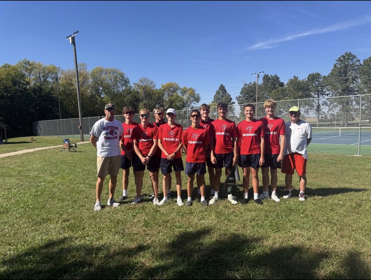 Update from Trailblazer Conference Tennis.  Congratulations to our boys for taking first place in the conference tennis meet! Champions!!