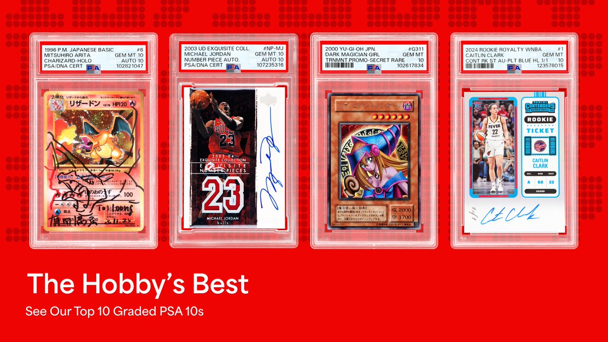 PSA has graded 14,998,447 cards this year, with 6,531,945 PSA 10s. But there are 10 across sports and TCGs that topped the list. See the whole list: psacard.click/Top-10-10-x