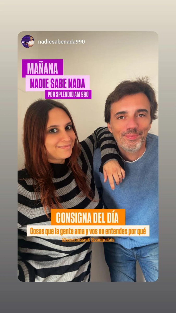Mañana a las 12hs con <a href="/vanipalais/">Vani Palais</a> hacemos <a href="/nadiiesabenada/">NADIE SABE NADA</a> por <a href="/splendidam990/">Splendid AM 990</a>