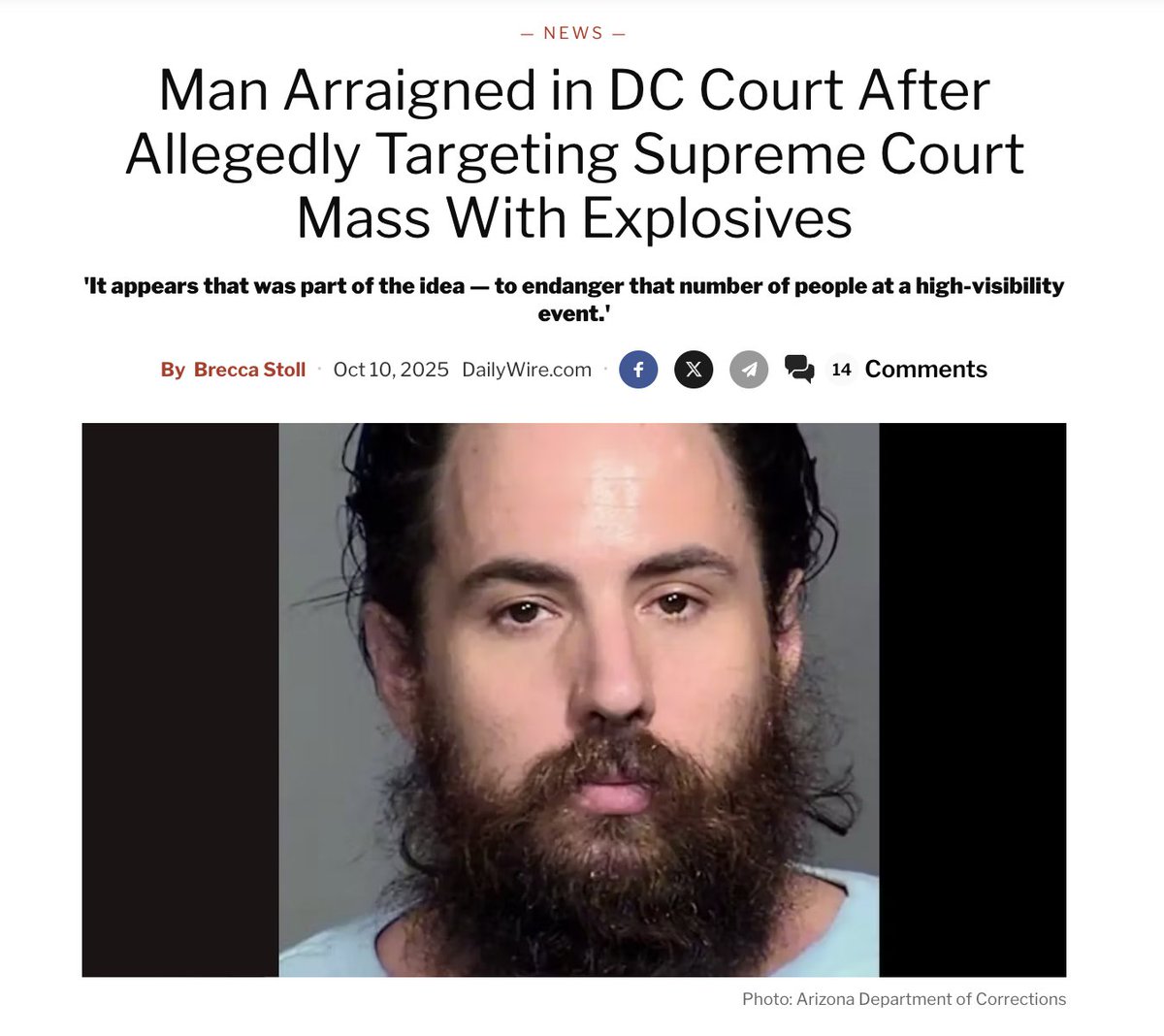 StollBrecca's tweet image. NEW: I attended the hearing of the man arrested for allegedly targeting the SCOTUS mass with explosives:

Here&apos;s what I learned🧵: