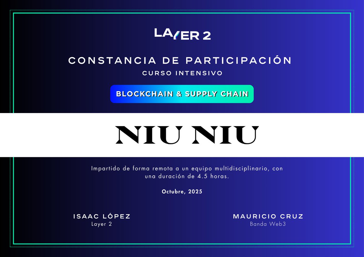 ¡Felicidades al equipo de Niu Niu!