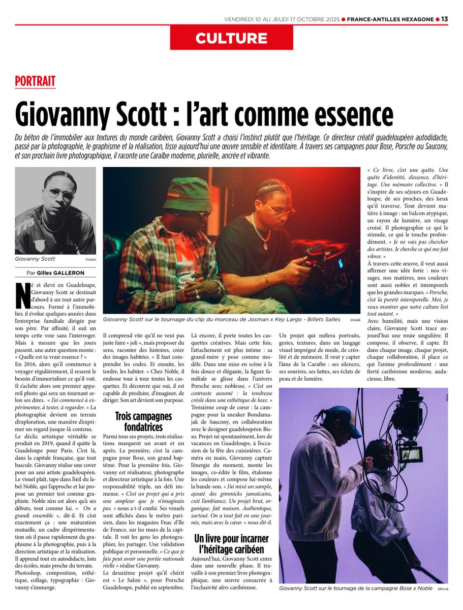 Honneur d’apparaître en portrait dans France-Antilles Hexagone 🗞️✨

Écrit par <a href="/Tchill97/">Tchill97</a> ✍️