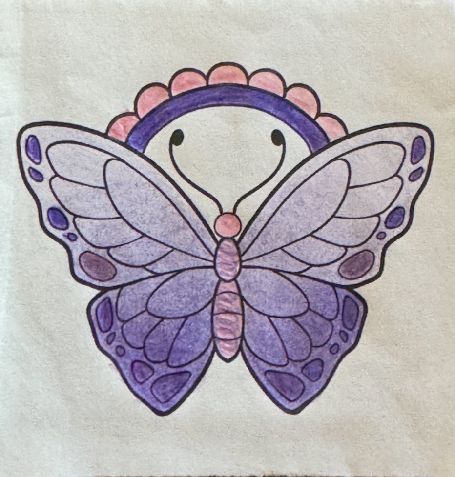 LawGirlsNotAttn's tweet image. We got a letter from Kelsey today, and she included this drawing of a butterfly with it! We are going to continue to correspond with her while she’s there. She knows she is meant for something greater, and hearing that helps us to know that she’s going to be “ok”. #fkf