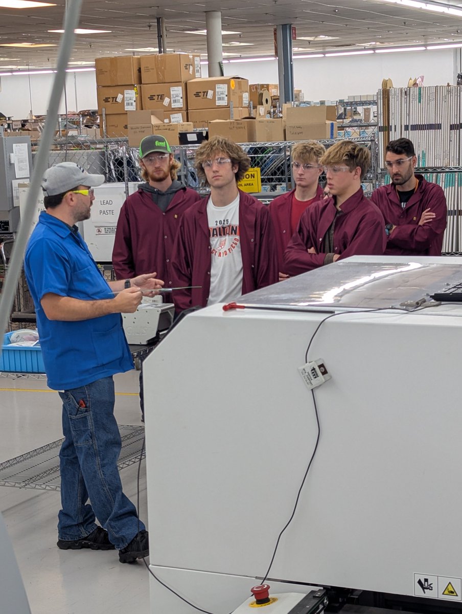 RBBSystems's tweet image. RBB hosted students from Triway and Dalton high schools this week for Wayne County Manufacturing Day! Students learned about the electronics manufacturing process, and they each had the opportunity to build a sample circuit board to take home. #pcba #electronics #ManufacturingDay