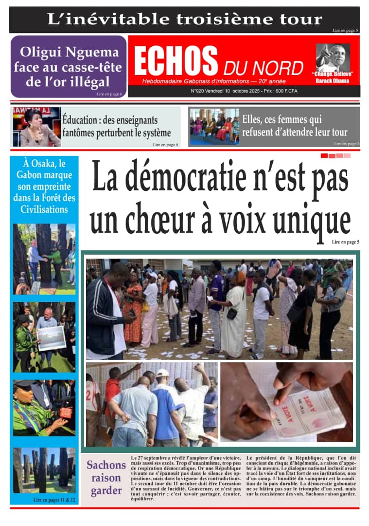 Bjr Chers lecteurs votre journal 𝗘́𝗰𝗵𝗼𝘀 𝗱𝘂 𝗡𝗼𝗿𝗱 de ce vendredi 10 octobre 2025 est désormais édité en version numérique et disponible sur le @Kiosquesodipresse.

Il offre plus de fluidité. 
Pour accéder, cliquer sur le lien ci-dessous 

urls.fr/yQy3E8