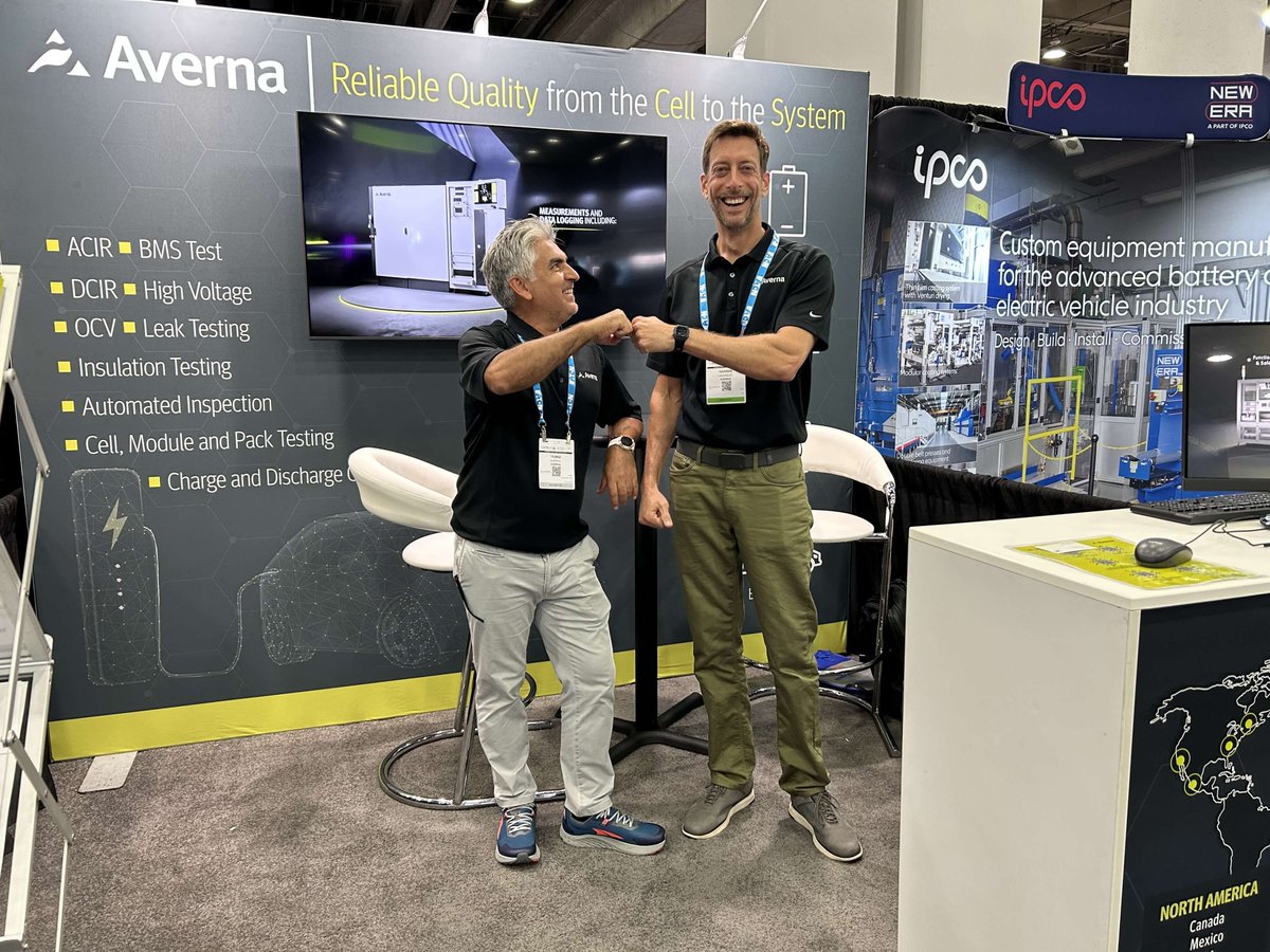 avernatech's tweet image. 🔋We had a great time at @thebatteryshow! We hope we were able to help you find the information you were looking for. If you missed us, you can always reach out, our team is ready to help. Thank you Detroit. #batterytest #testengineering #visioninspection #ESS