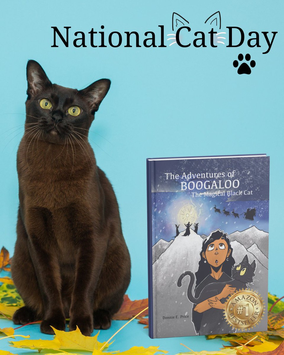 Today, we celebrate our feline friends, especially black cats, this spooky season. Get a copy of "The Adventures of Boogaloo" today: bookstore.dorrancepublishing.com/products/the-a… #NationalCatDay #CatLover #CatBook