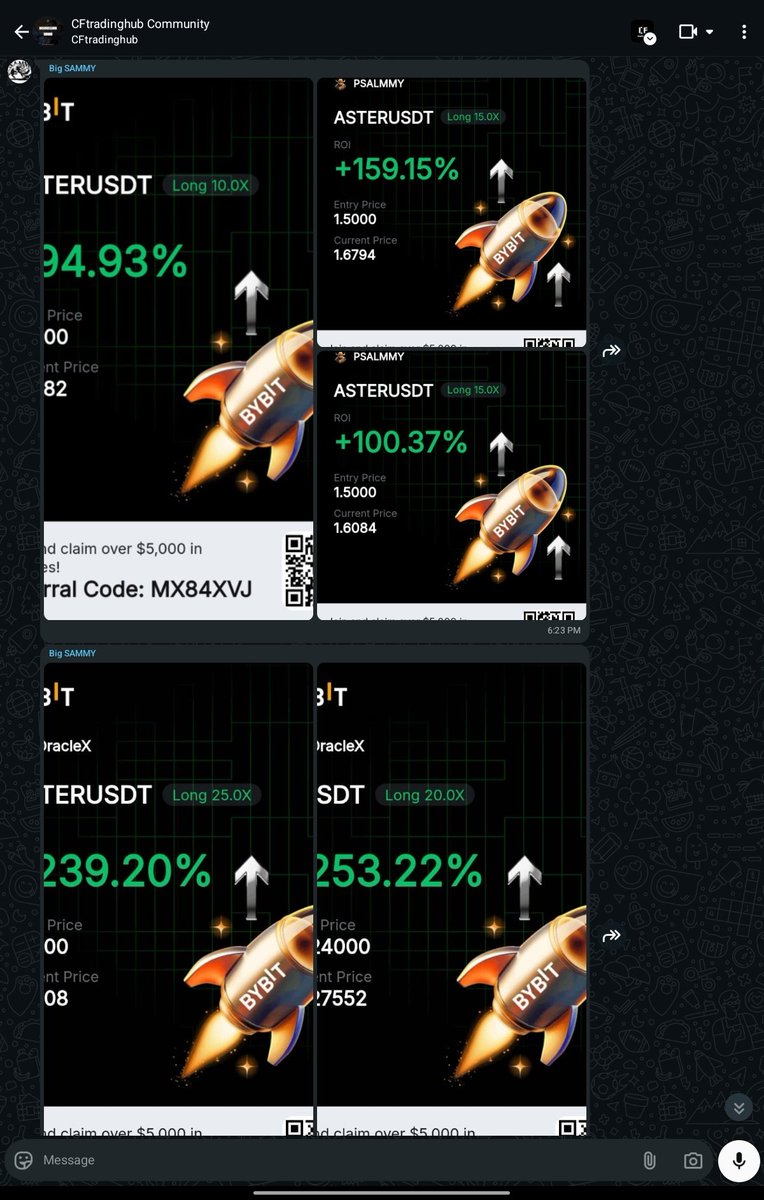 CFtradinghub's tweet image. Free Community Wins 🔥💃

#CryptoCommunity #TradingCommunity #CryptoSignals #TradingSignals #CFTradingHub