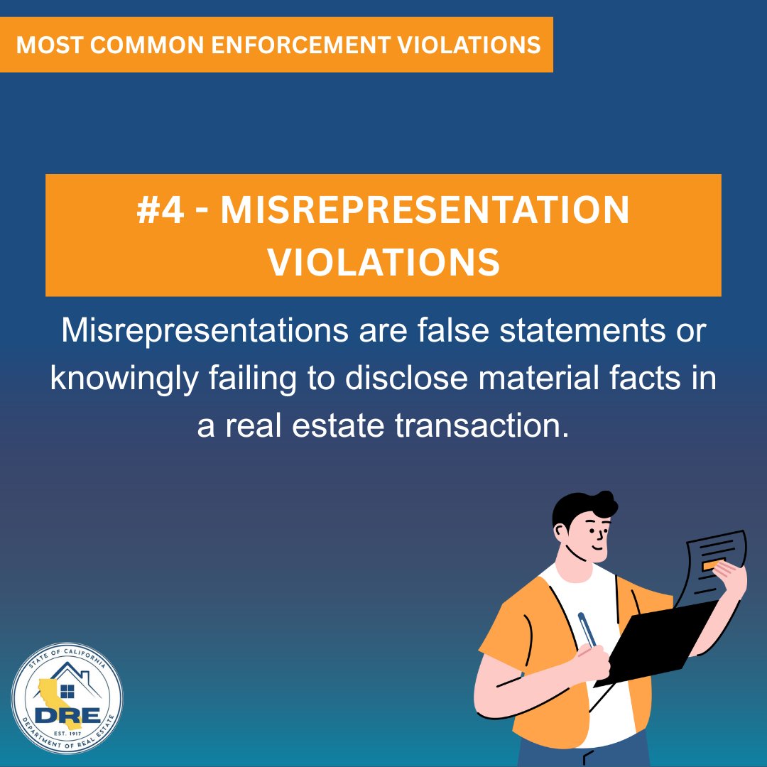 CA_DRE's tweet image. ❗Misrepresentation, whether intentional or not, undermines trust and harms consumers.💡 Tip: If you’re unsure, double-check facts before sharing. Accuracy builds confidence.

Read more: ow.ly/RRbb50X9uMM

#RealEstateIntegrity #ConsumerProtection