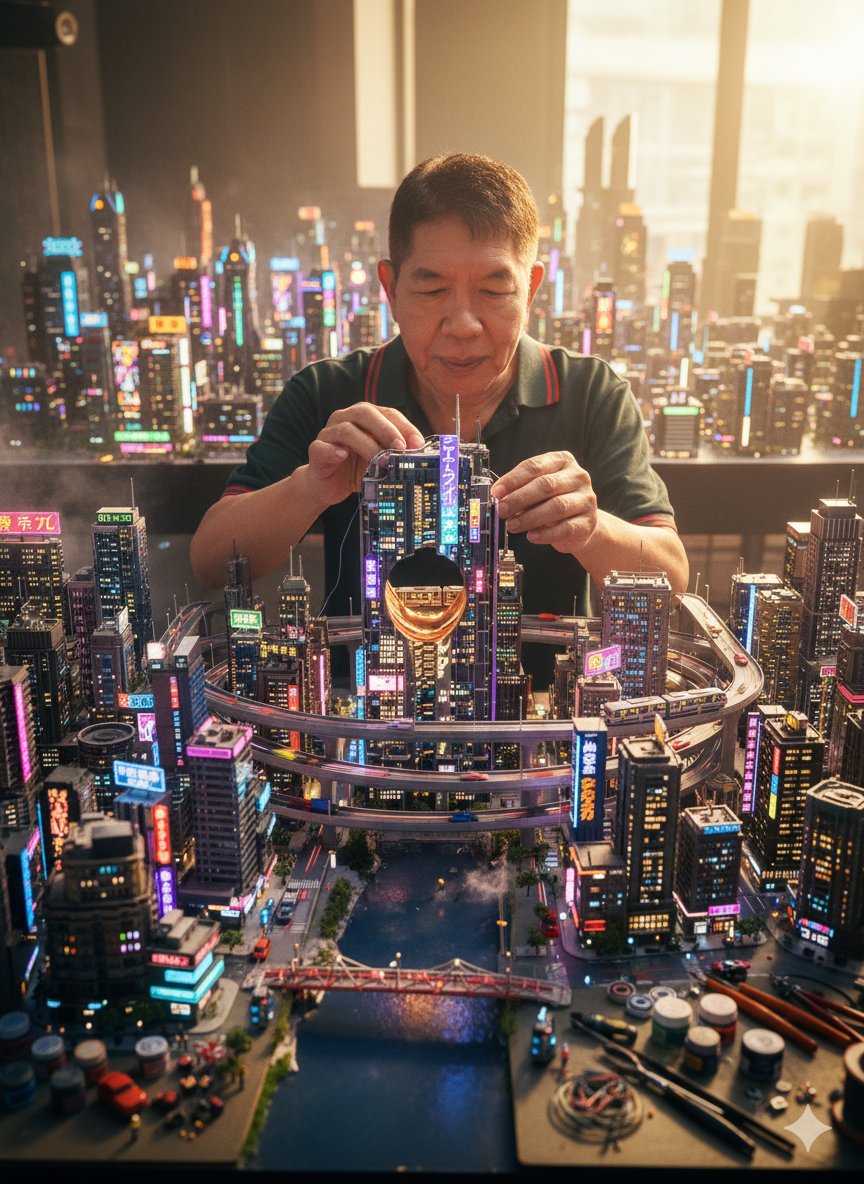 junisidro's tweet image. Miniature Futuristic City Built, Complete with Glowing Skyscrapers, Trains, and Highways. 🌇

#WeBuiltThisCity #RockandRoll
#CivilEngineers #UrbanPlanners #politicians #lawmakers #contractors
#artificialintelligence #AI #GeminiAI