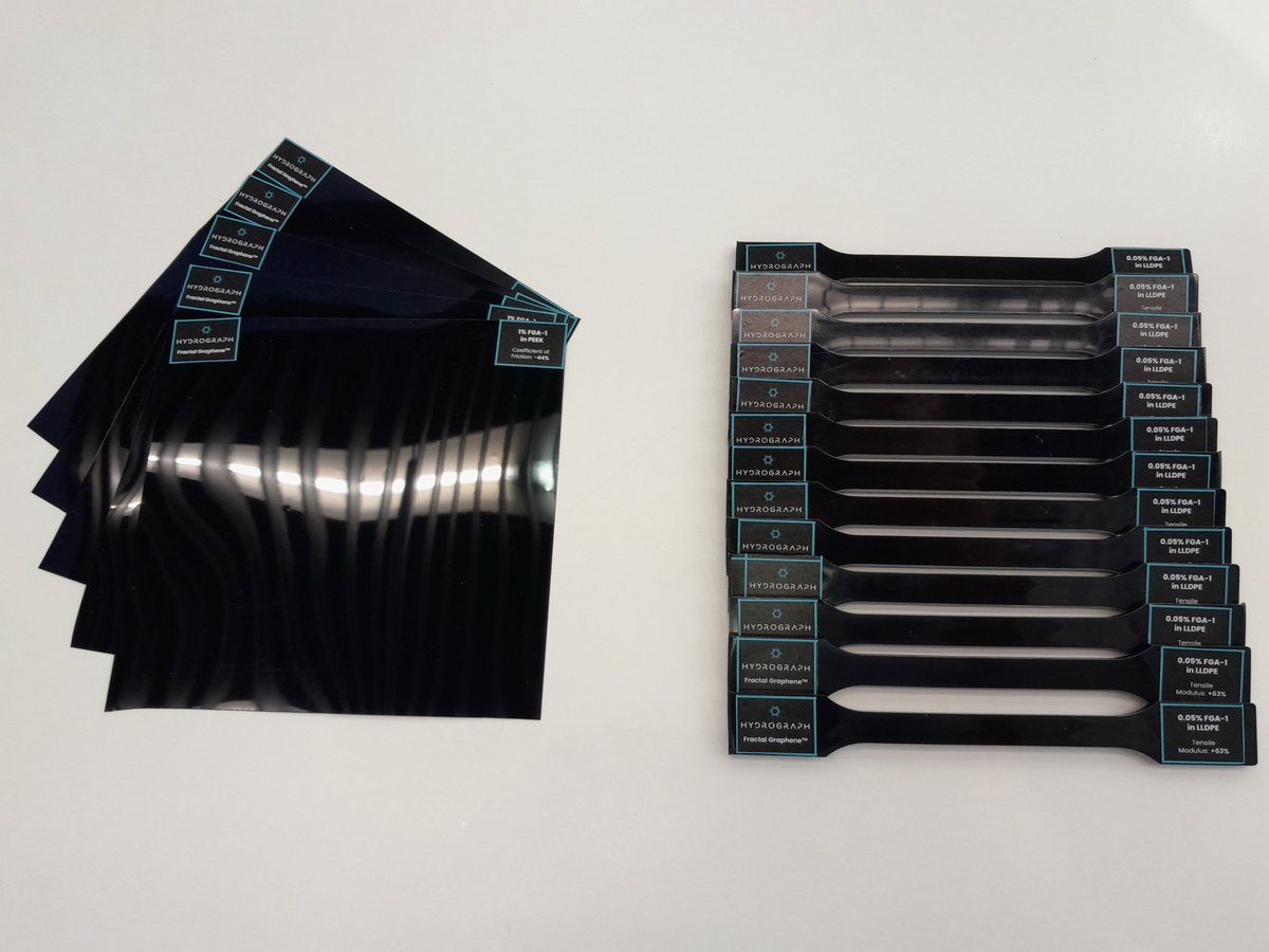HydroGraphInc's tweet image. Day 4 of #K2025 starts now in Düsseldorf ⚡

Stop by Hall 7, Level 2, Stand D27 to see how HydroGraph ($HG | $HGRAF) graphene enhances plastics, coatings and composites — stronger, lighter and more sustainable.

We’re here through Wednesday!

#Graphene #AdvancedMaterials