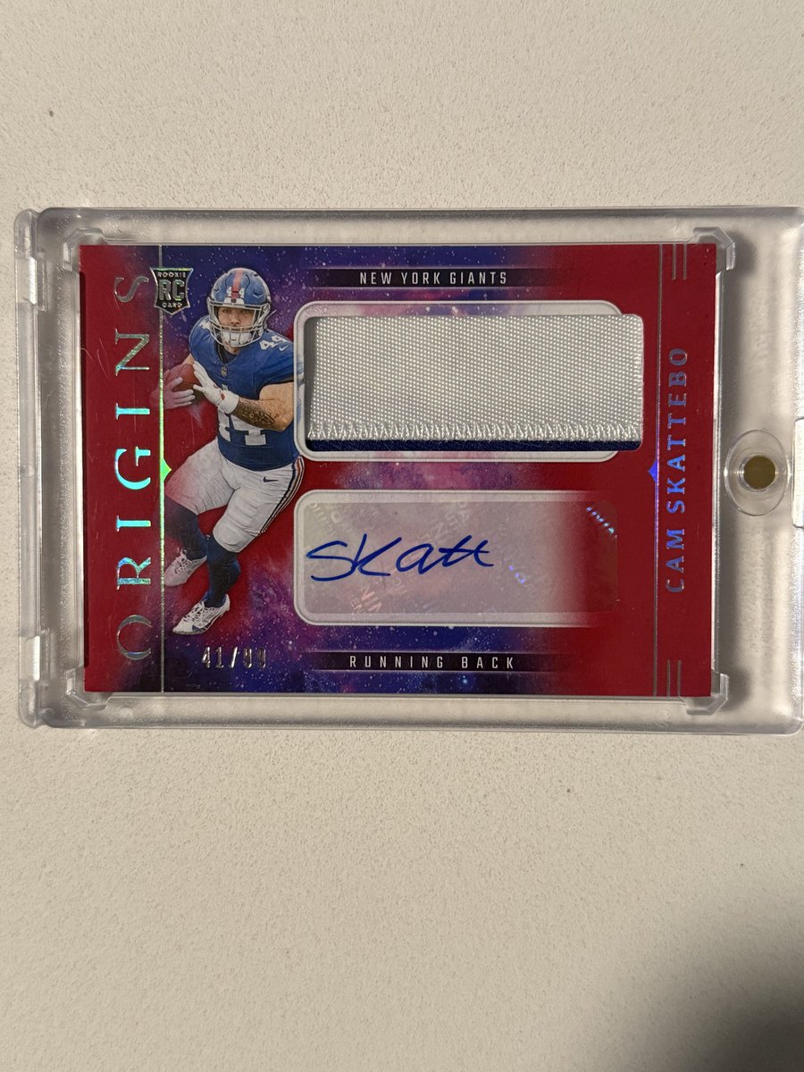 Oddball Sports (@oddb_sports) on Twitter photo This one came from the stack sale - a nice Origins Cam Skattebo /99
Thanks again <a href="/MoneyTM1/">BigDoggSports</a> This one came from the stack sale - a nice Origins Cam Skattebo /99
Thanks again <a href="/MoneyTM1/">BigDoggSports</a>