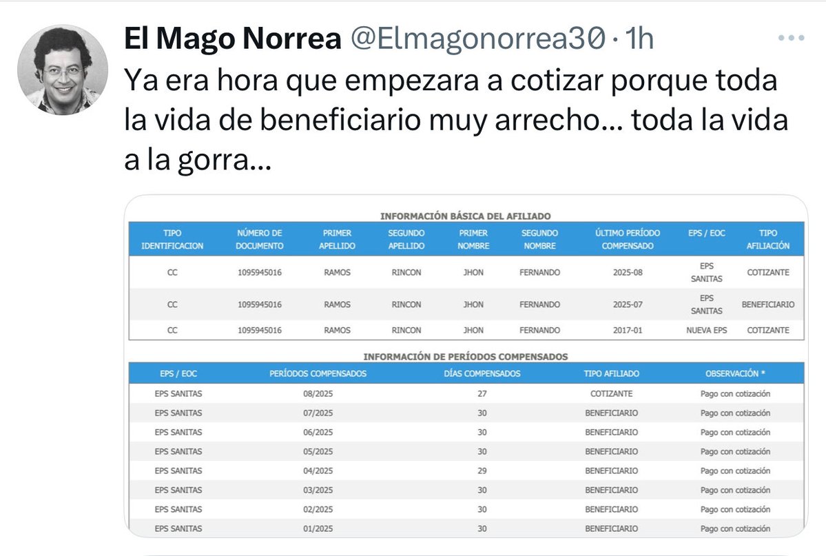 si para ustedes esto no es acoso, no sé qué es el acoso la verdad.
imagínense mi mayor delito es no cotizar planilla como independiente aún estando desempleado 😂 y ser beneficiario 😂