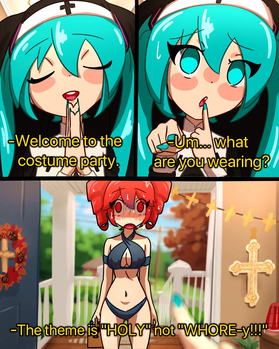 RivetingRoast's tweet image. Costume party #kasaneteto