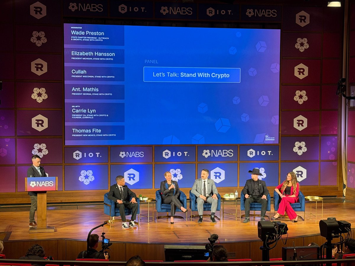 Stand With Crypto State Chapter Presidents are taking over @NABSummit  @tefiteusmc, @ElizabethHa, @CullahMusic, @iamtilinfinity, & @MS_NFTy,  moderated by @tecmo_bo, are breaking down how grassroots advocacy moves  policy in DC