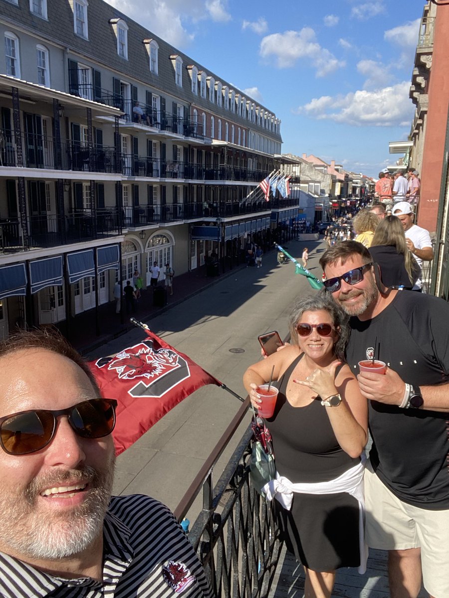 Dirk not Derrick (@dirkrusc) on Twitter photo GoCocks!! from Bourbon St. #gamecocks #forevertothee GoCocks!! from Bourbon St. #gamecocks #forevertothee