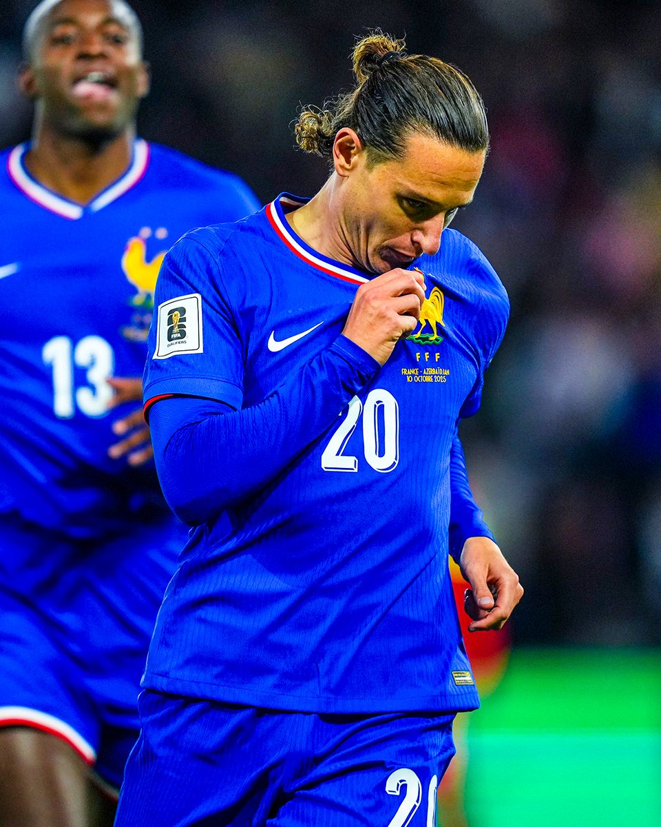 brfootball's tweet image. Florian Thauvin played in his first France game since June 2019.
He scored with his first touch of the ball 💙