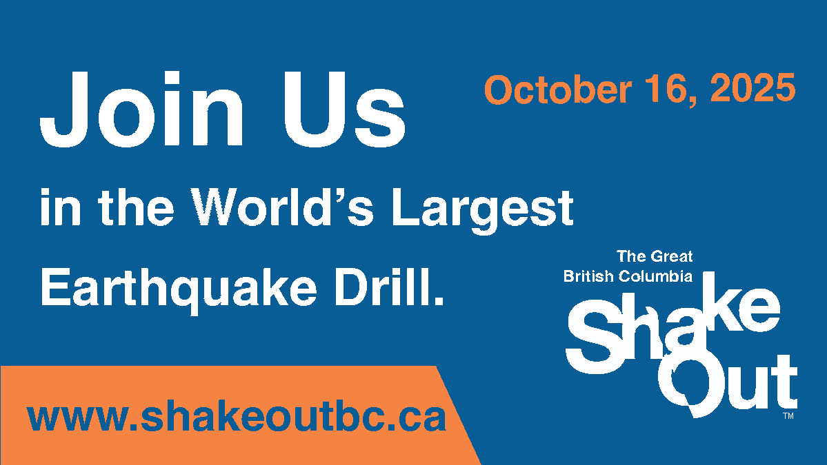 Mark your calendar for the world’s largest earthquake drill! ShakeOut is on October 16th at 10:16 am.

Take this time to practice what to do during an earthquake.

Drop, Cover &amp; Hold On! These simple steps will help you to stay safe during an earthquake.