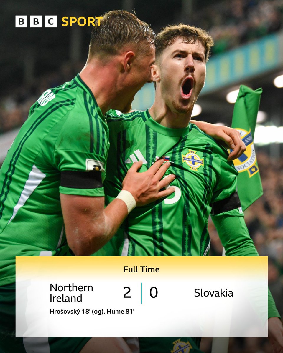 What a night for Northern Ireland!

A huge three points with Germany up next in Belfast ⏳

#BBCFootball
