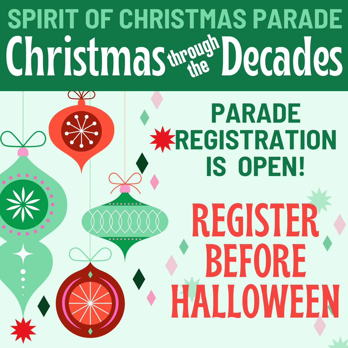 🎄The Spirit of Christmas Parade - Christmas through the Decades will be held on Saturday, November 29!
Parade Registration is Now Open: butlerradio.com/spirit-of-chri…
Float spaces are limited so register early!  Registration deadline is Halloween!
#SpiritofChristmasParade2025