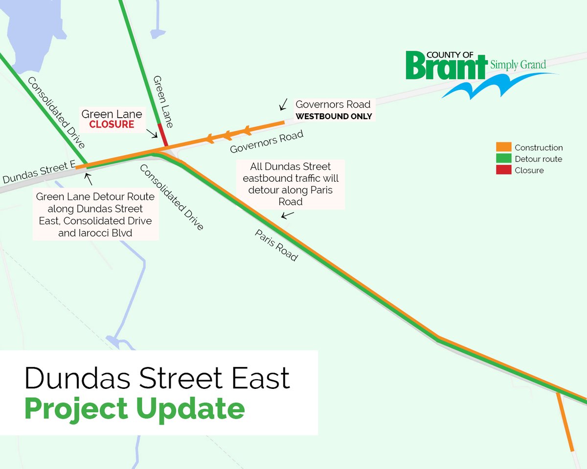 The Dundas Street East reconstruction project continues! 
Find the latest update on our website: brant.ca/en/news/dundas…