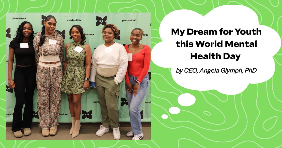 Click this link to check out our latest blog:
peerhealthexchange.org/blog/my-dream-…

Click this link to donate to Peer Health Exchange today:
give.peerhealthexchange.org/campaign/71620…

Each donation supports PHE’s work to advance mental health equity for young people! 💚