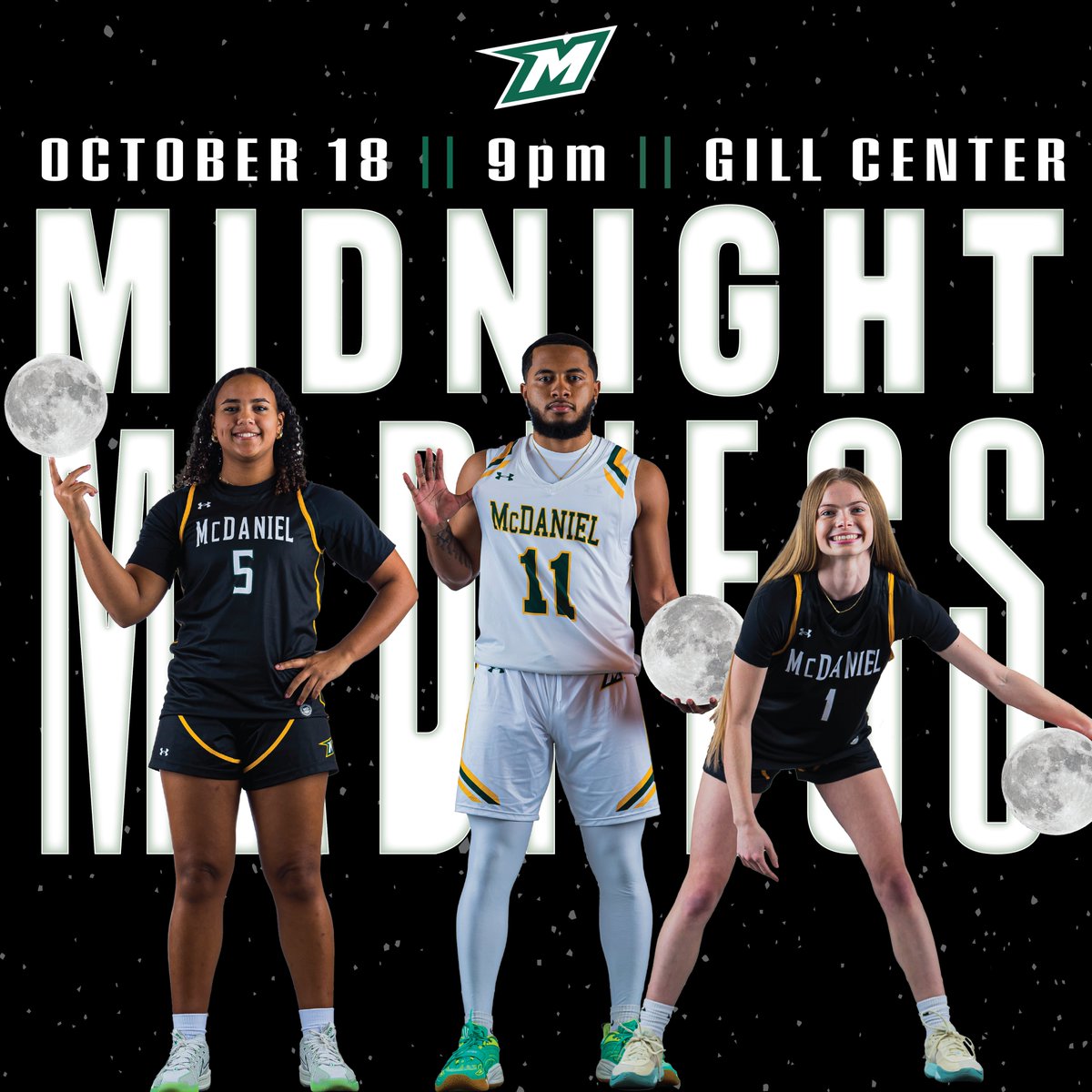 Join us next Saturday as we officially kick off the start of basketball season with the introduction of the <a href="/McDaniel_MBB/">McDaniel Basketball</a> and <a href="/McDaniel_WBB/">McDaniel Women’s Basketball</a> teams. There will be giveaways, including t-shirts and a chance to win a 43" LED Smart TV.

#GetOnTheHill #d3hoops