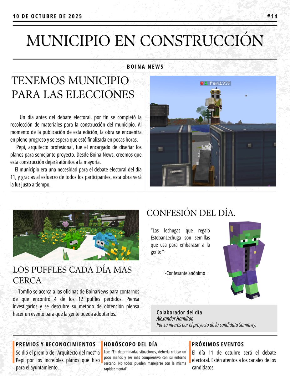 TENEMOS MUNICIPIO 

BOINA NEWS #14