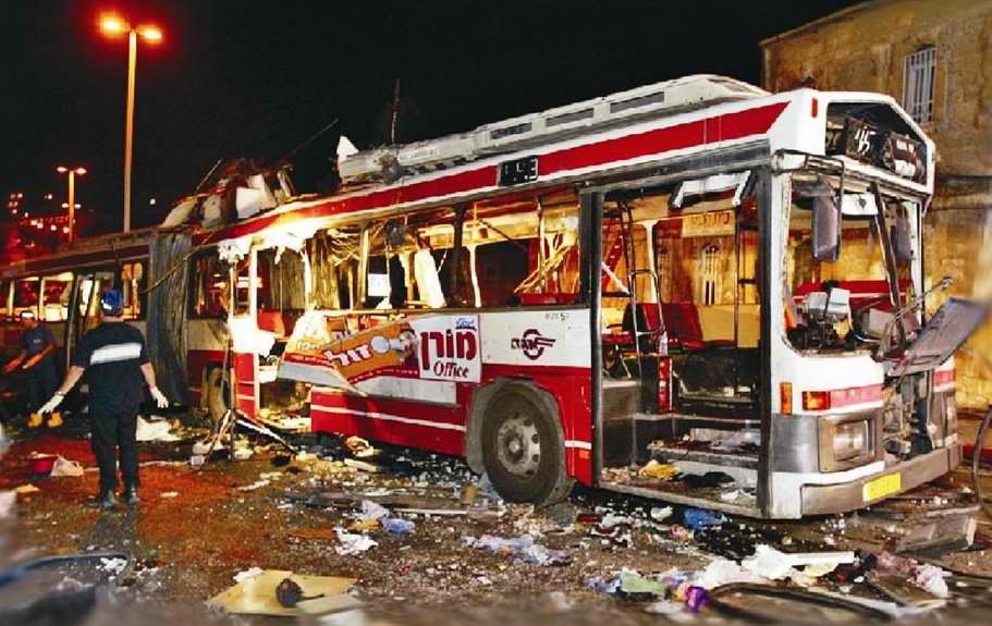 NoaMagid's tweet photo. 18. The terrorist Muhammad Aref Samaha dispatched several suicide bombers and was responsible, among other attacks, for the Bus No. 2 bombing in which 23 people were murdered and 130 others were wounded. https://t.co/iSdv0dRg74