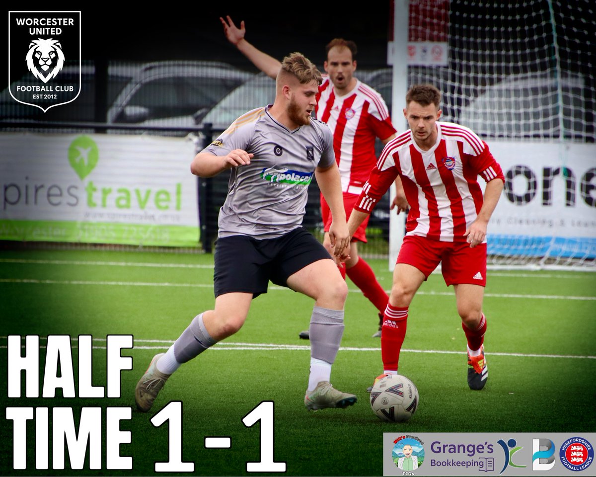 ⏸ HT: Worcester United 1–1 Bromyard Town

All square at the break at Langland Stadium. Tom Radford found the net for United with a smart finish to level things up in an even first half.

Plenty of fight on show and everything to play for in the second half under the lights. 💪⚽