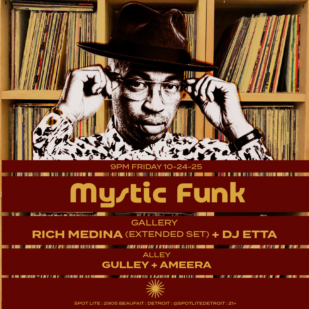 LORDGULLEY's tweet image. Upcoming Events

- Mystic Funk | 10/24/25
W/ Rich Medina &amp;amp; Ameera

- Fruits of The Spirit | 10/30/25
W/ @KESSSSWA &amp;amp; @__SHIGETO 

- Crate Expectations | 11/5/25
W/ @SmokeyNoBandit &amp;amp; Harry