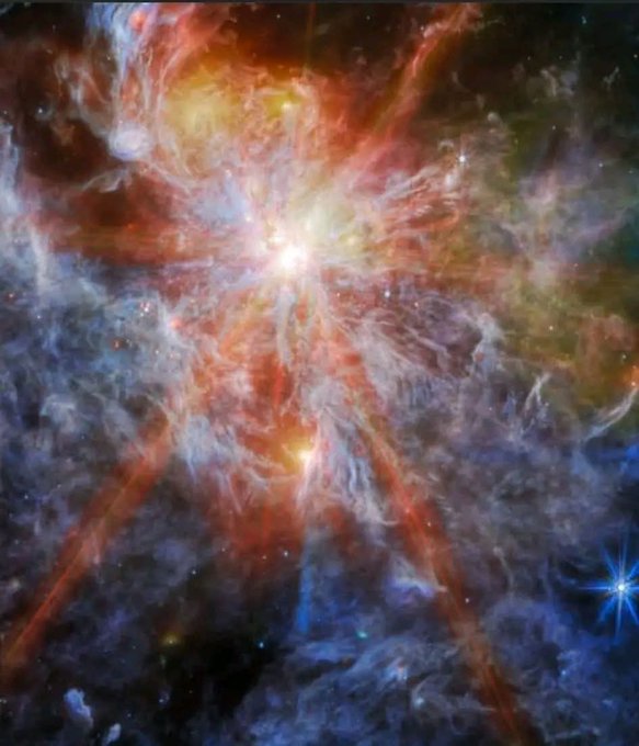 New JWST image just dropped.

This image from the NASA/ESA/CSA James Webb Space Telescope features an H II region in the Large Magellanic Cloud (LMC), a satellite galaxy of our Milky Way. This nebula, known as N79, is a region of interstellar atomic hydrogen that is ionised,