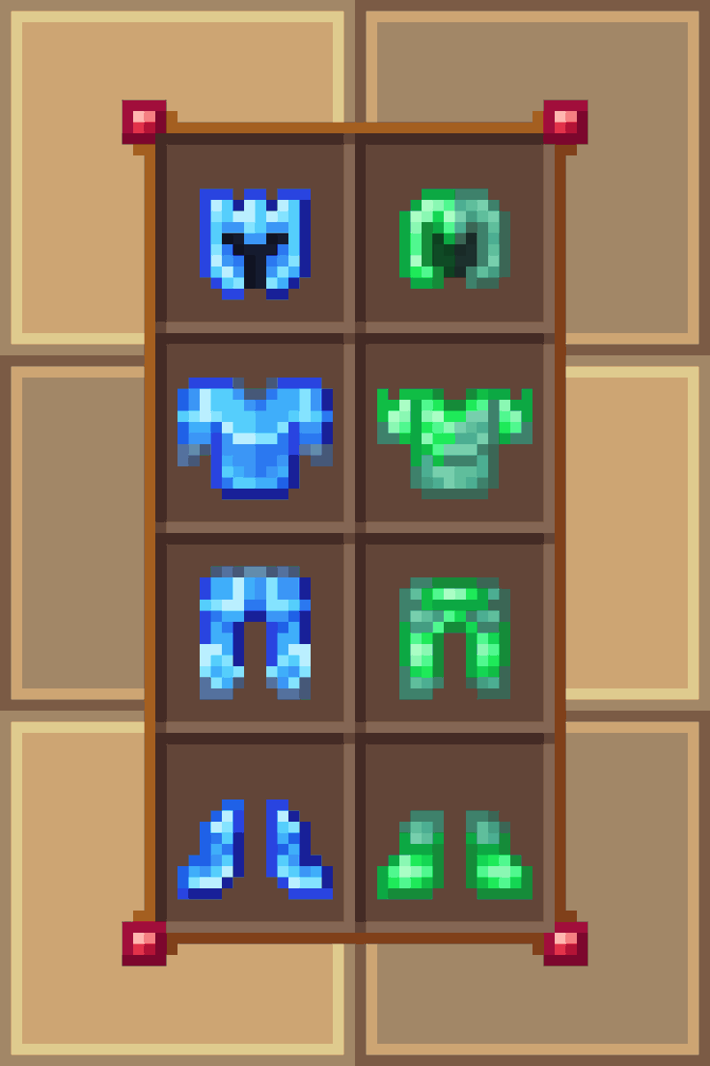 krisstrad's tweet photo. Some armor as commission

#Minecraft #PixelArt #comission #commissionopen #commissionsopen  #armor #sprites https://t.co/3jTScyNnlP