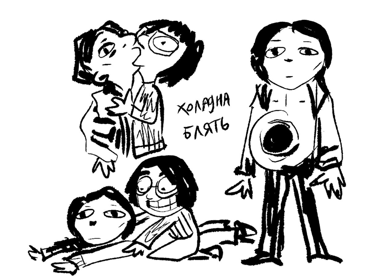 zhemych_'s tweet image. my fiance drew me making a coat guy pregnant (that was my request)