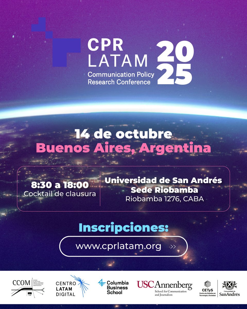 cetysedu's tweet photo. 🇦🇷🇨🇱🇨🇷🇲🇽🇵🇪🇪🇸➕
⏳ ¡Comenzó la cuenta regresiva hacia la 17ª Conferencia Internacional CPR Latam 2025 en BsAs! https://t.co/N0rHfnHSIC