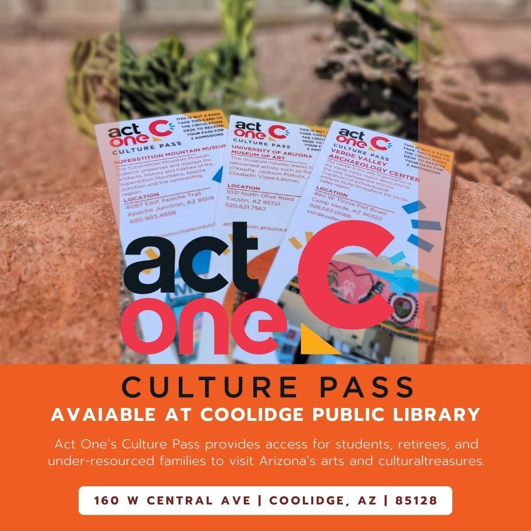 Dive into Arizona's cultural tapestry with ActOne Culture Passes! With access to over 150 libraries, these passes open the doors to a world of artistic wonders. Explore museums, botanical gardens, and historic sites at no cost.
