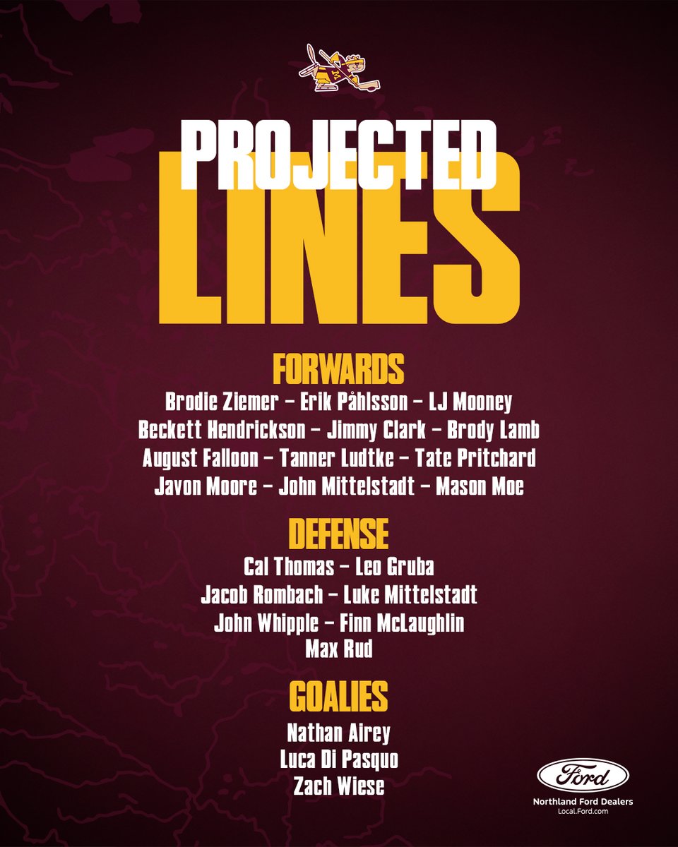 GopherHockey's tweet image. Taking the ice tonight with these projected lines for the series finale with Boston College
#PrideOnIce