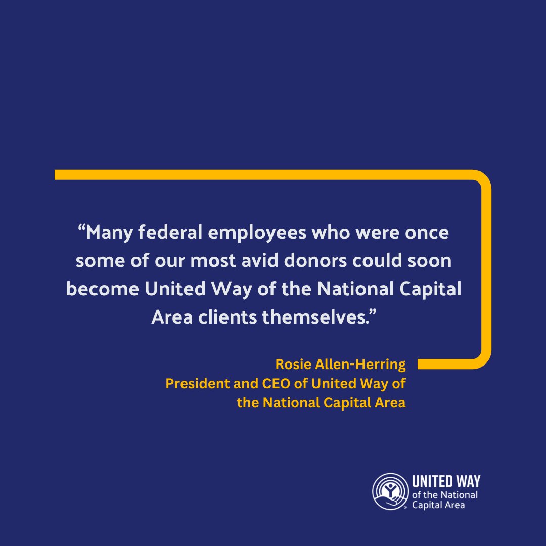 Now more than ever, your support matters. In times of uncertainty, thousands of families—including federal workers—face financial strain. Join us in supporting United Way NCA’s Financial Empowerment Centers to keep our community stable: bit.ly/3KCf3QB

#ALICE2025