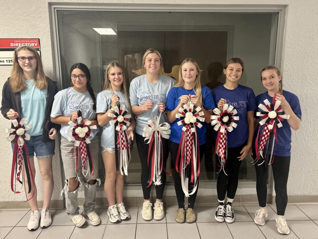 HHSbulldogsIL's tweet photo. Students in Ms. Johannes' floral design class created homecoming mums. Great job! https://t.co/IPYKLFzkFA