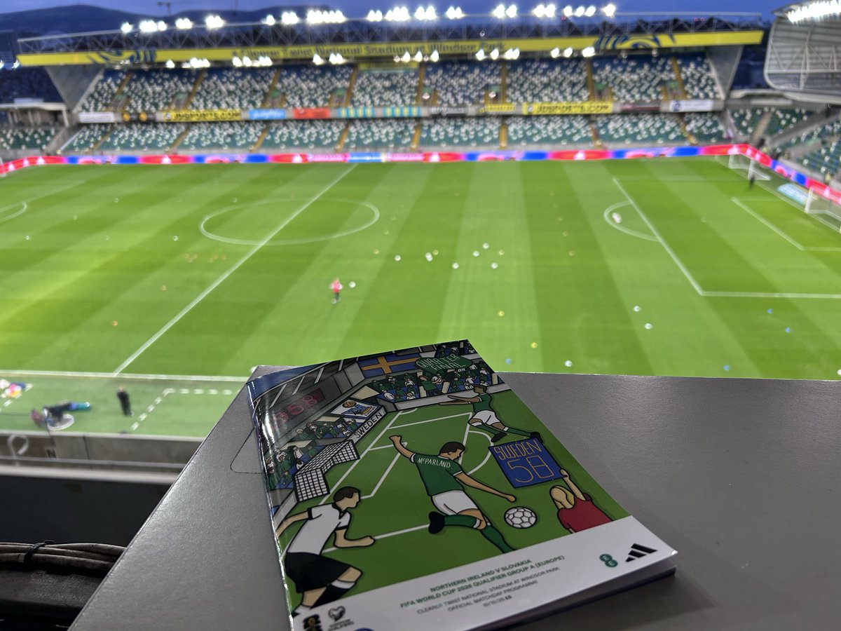 They did it! <a href="/NorthernIreland/">Northern Ireland</a> beat Slovakia 🇸🇰 2 nil in the #WorldCupQualifier at Windsor. Such a privilege to report for <a href="/talkSPORT/">talkSPORT</a> #Football #GAWA #Believe #Dream ⚽️