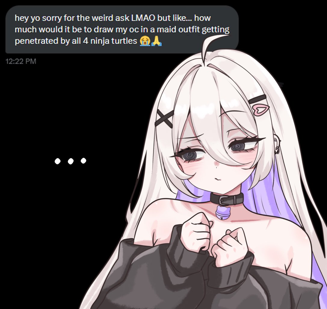 MoshieDraws's tweet image. What's the weirdest DM you've ever gotten?
i'll go first: