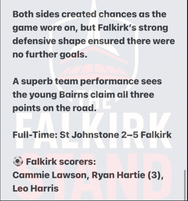 Match Report from tonight’s U17’s Match in Perth.

⬇️