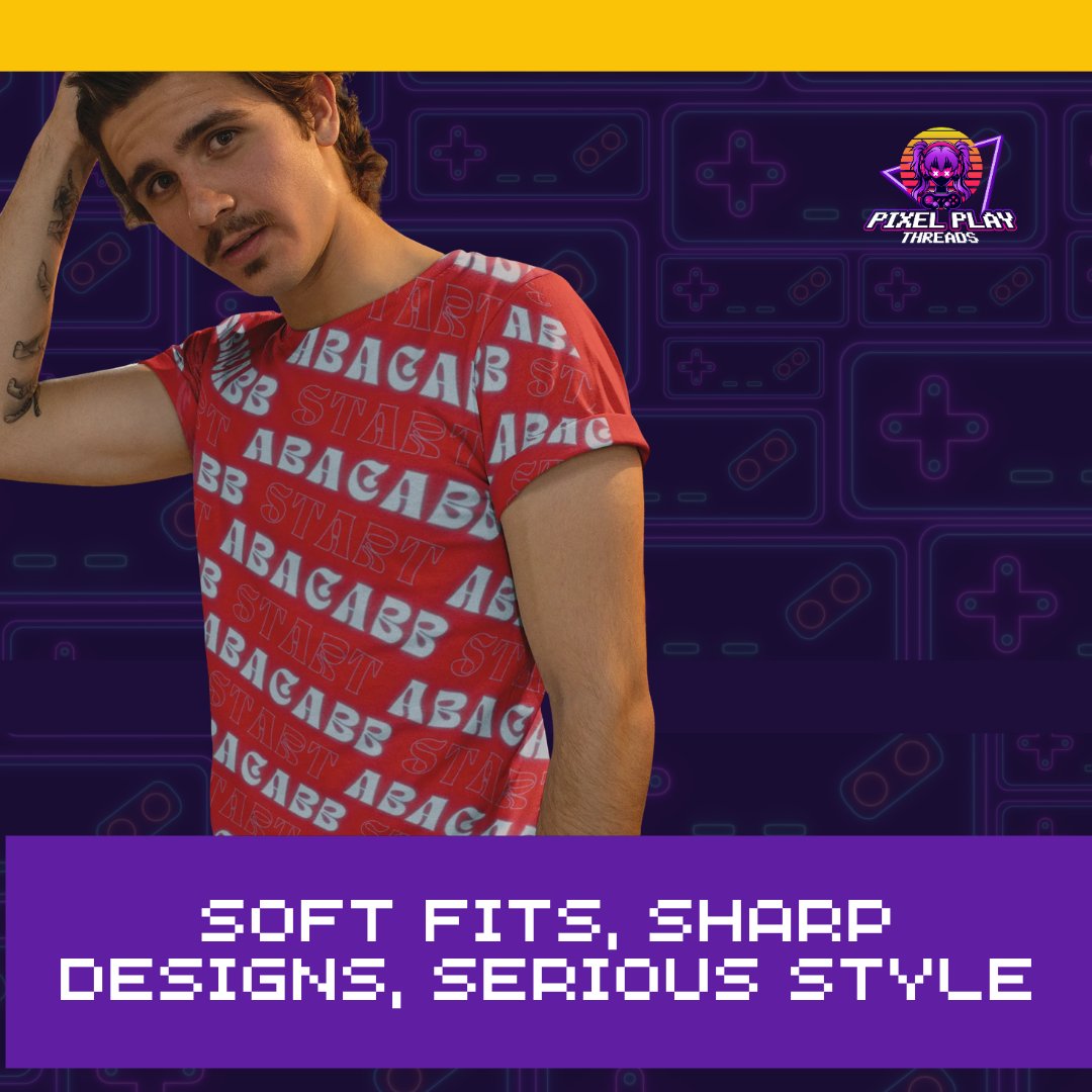 pixelplaythread's tweet image. Soft Fits, Sharp Designs, Serious Style. Level up your wardrobe with gear that's as comfortable as it is iconic. Show off your retro gaming roots! 
.
.
.
#PixelPlayThreads

#RetroGamingStyle

#GamerFashion

#LevelUpYourWardrobe