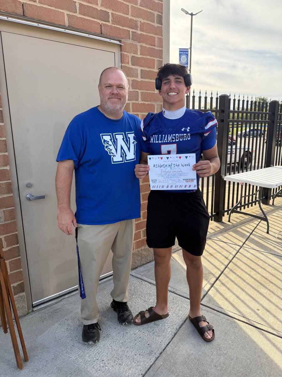 Congratulations to Gray Robinson for being selected Main Street Pizza Athlete of the Week
