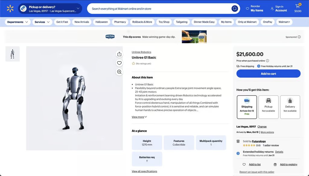 Humanoid robot: $21k 
NYC minimum wage: $30k 

Labor implications left as an exercise to the reader