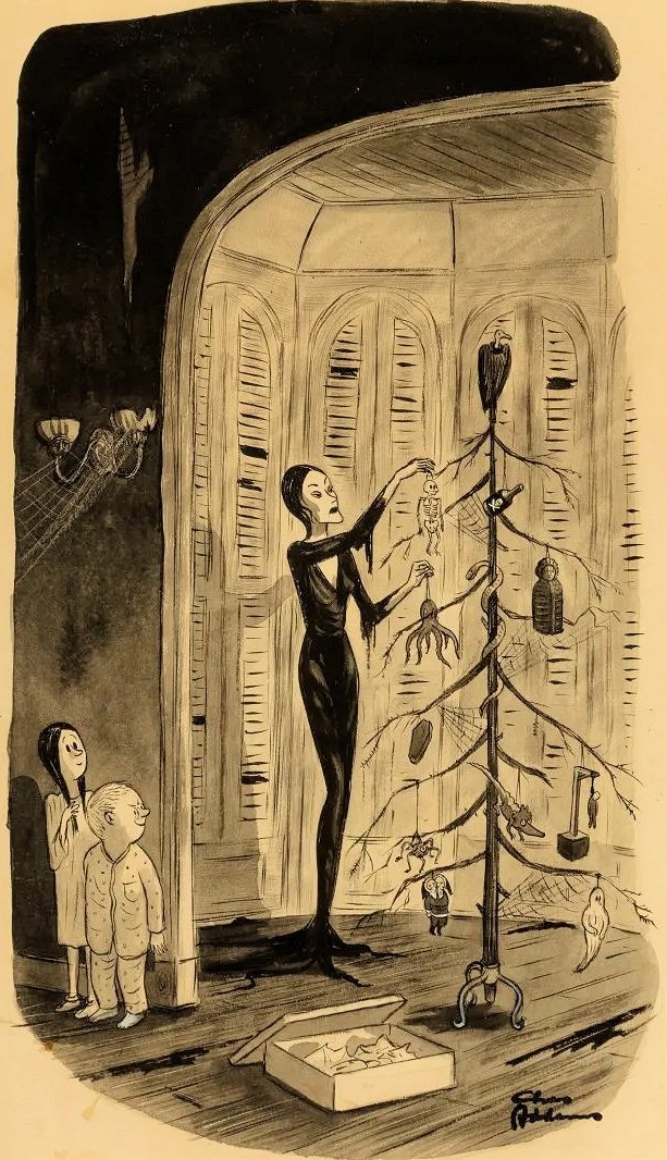 solisolsoli's tweet image. Addams Family, 1947, by Charles Addams