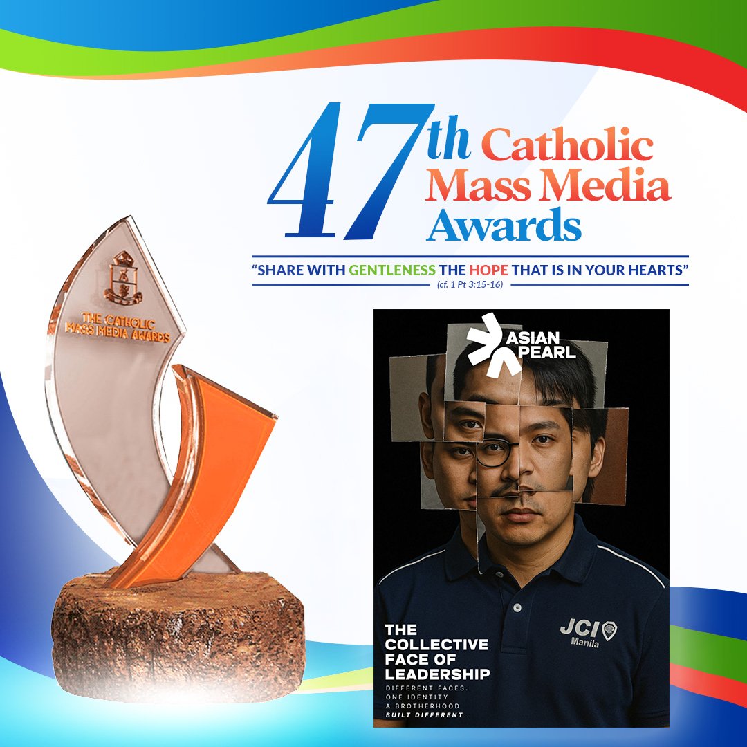 mikeegallego's tweet image. Truly grateful. As Editor-in-Chief of The Asian Pearl, I’m proud to share that we’ve been named a Finalist at the 47th Catholic Mass Media Awards for best Community Publication.

This recognition is for everyone who believes good media still matters. #AsianPearl #JCIManila #CMMA