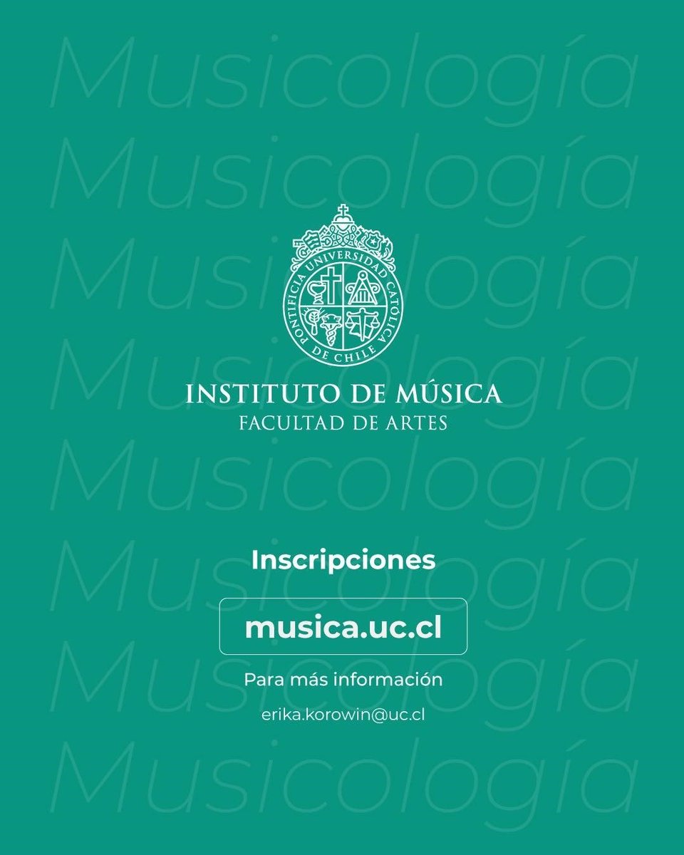 musam_sedem's tweet image. El Instituto de Música de la Universidad Católica de Chile @musica_uc invita a participar en el curso de extensión online de Introducción a la Musicología, dictado por Alejandro Vera, musicólogo y director del instituto. 🎼📚
🔗 Más información en 
👇🏼 
musica.uc.cl