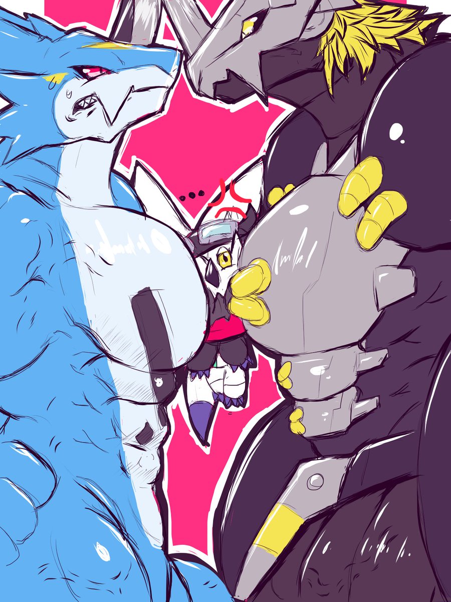 BIG BODIES SMALL BRAIN💢 !!
#Digimon